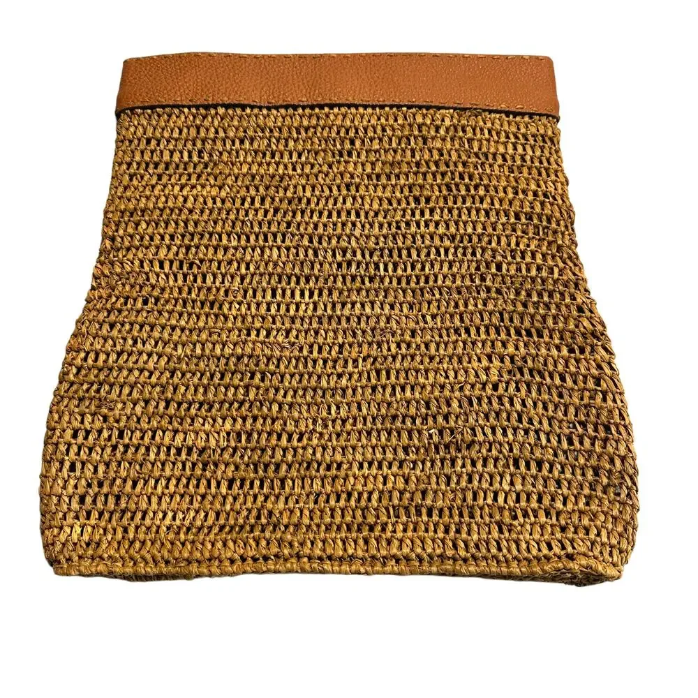 Michael Kors Santorini Raffia Clutch - Picture 1 of 8